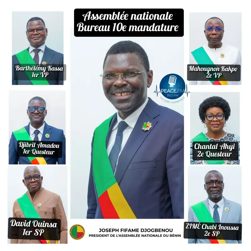 parlement du benin barthelemy kassa et mahougnon kakpo elus vice presidents composition complete du bureau de la 10 legislature 1770577983 2